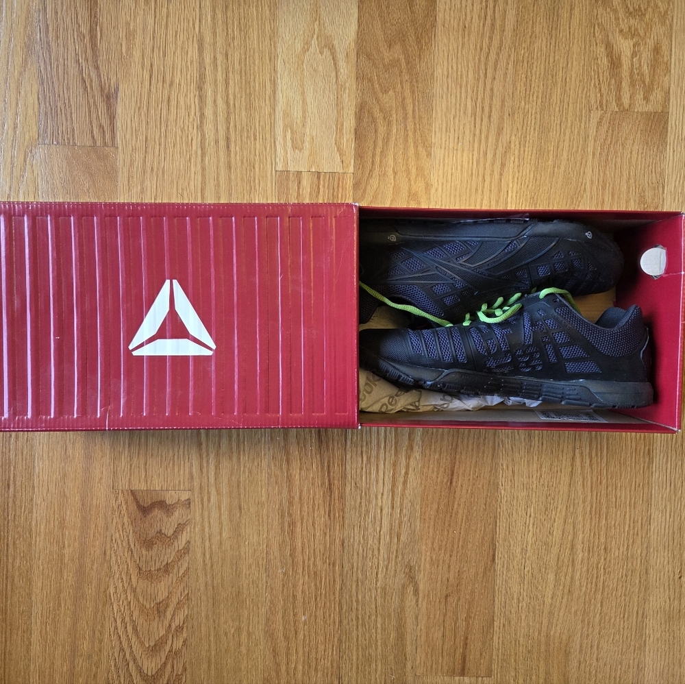 Reebok Men's Nano 3.0 - Black/Grey/Green (9) NIB